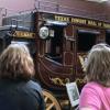 Learning about the stagecoach in the Texas Cowboy Hall of Fame